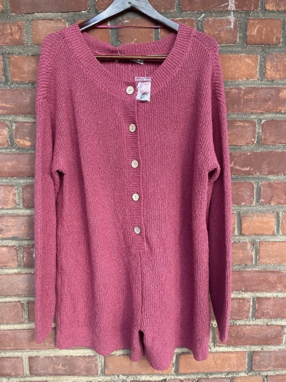 Free People Beau Sweater Romper One Piece Lounge Shorts Sz S NEW